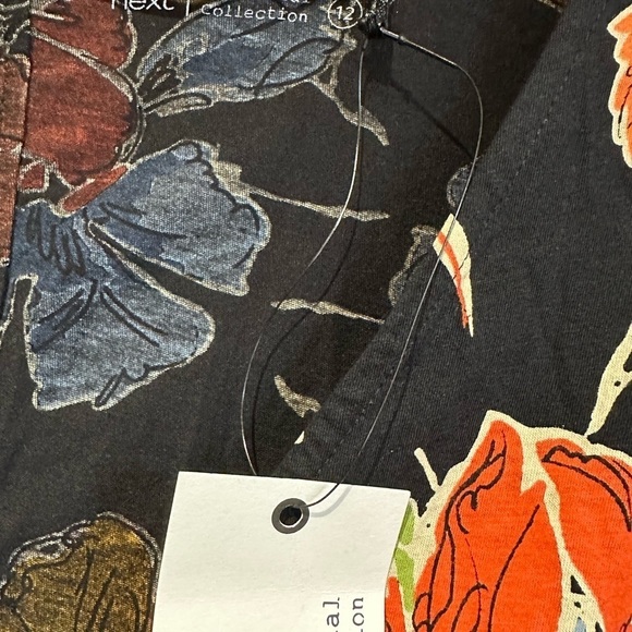 Next summer floral print dress size 12 new - Picture 7 of 8